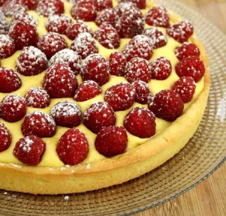 Recette: Délicieuse Tarte au mascarpone vanille et framboises