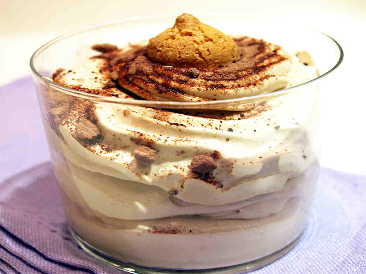 Mousse aux chocolat mascarpone  et café