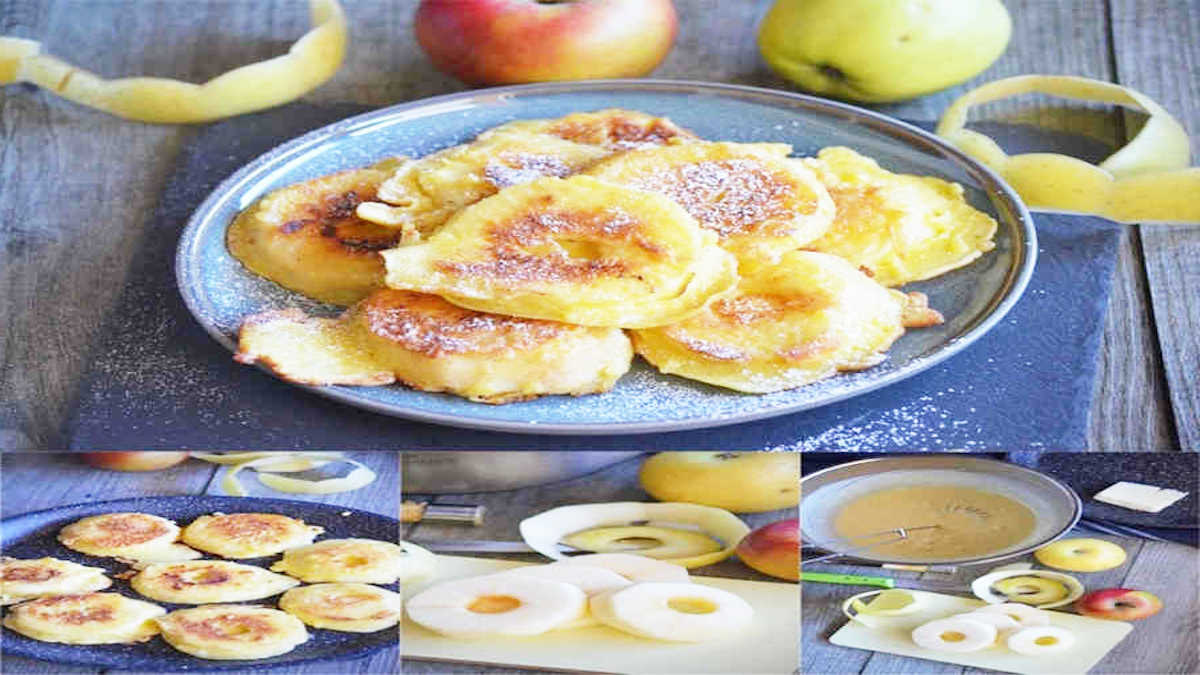 Beignets léger de pommes sans friture