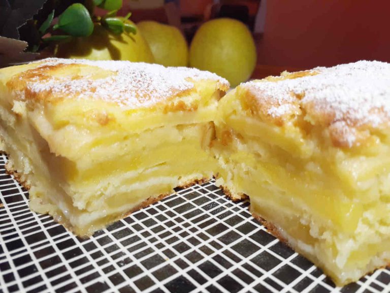 Gâteau flan aux pommes