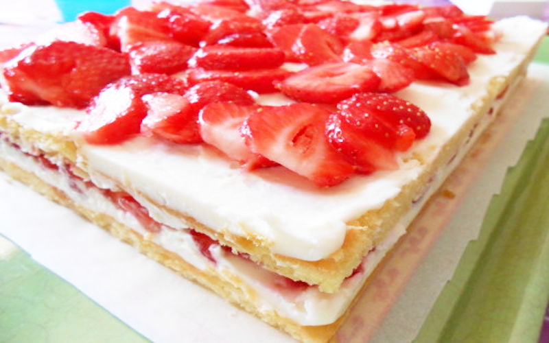 Fraisier crème chantilly