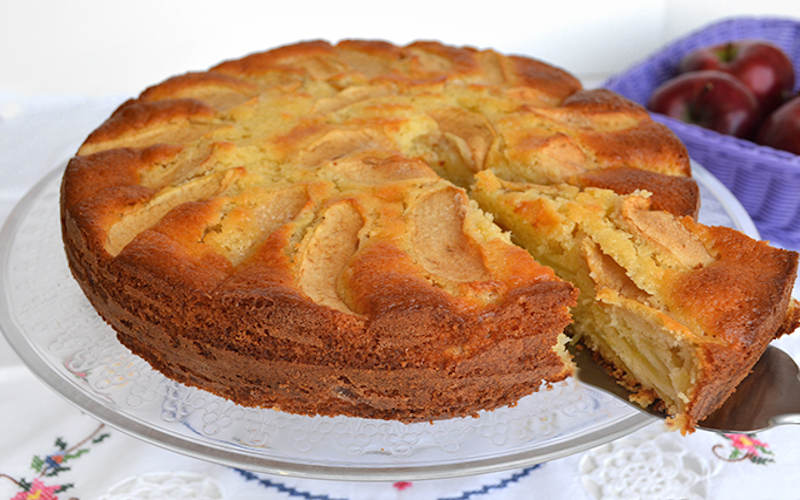 Gâteau aux pommes et mascarpone