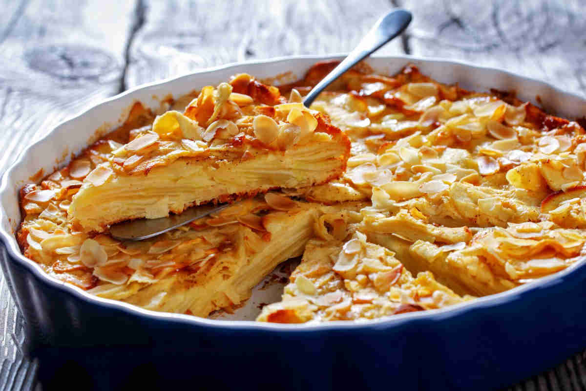 Tarte aux pommes légère invisible