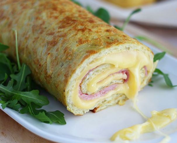 Roulé de pommes de terre à la raclette de Savoie