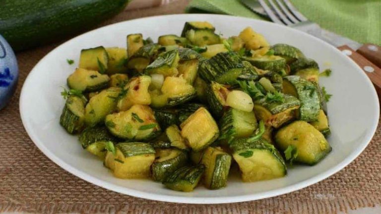 Courgettes frites à la menthe et au citron