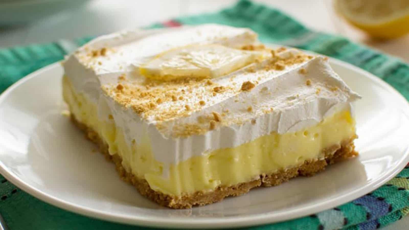 Gâteau au citron sans cuisson et presque trop facile à faire