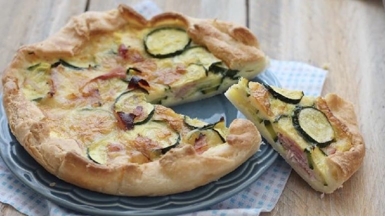 Tarte aux courgettes et fromage