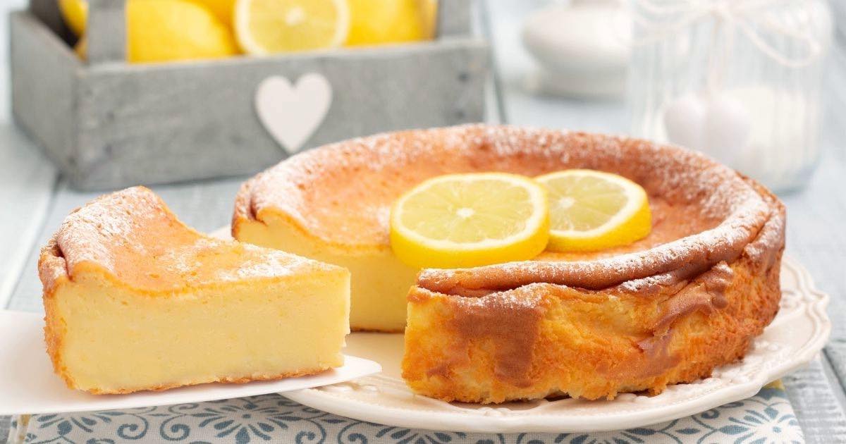 Gâteau au citron sans farine et sans levure prêt en 5 minutes