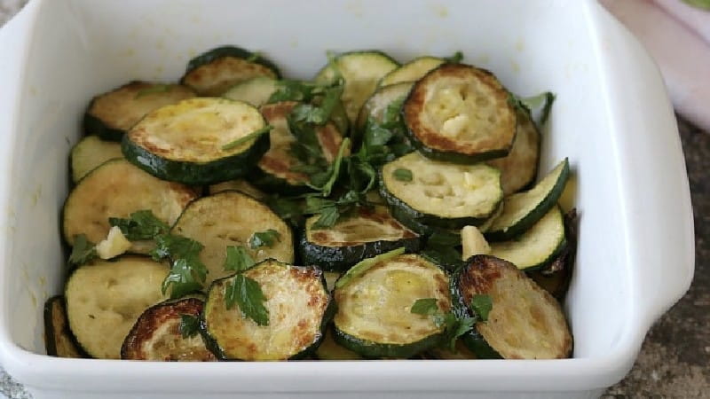 COURGETTES FRITES MARINÉES