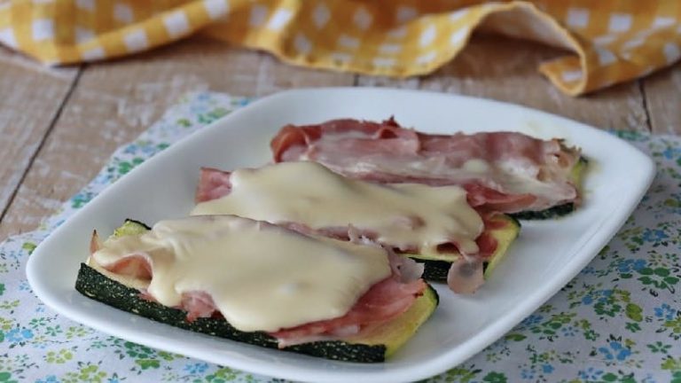 Courgettes au jambon et fromage