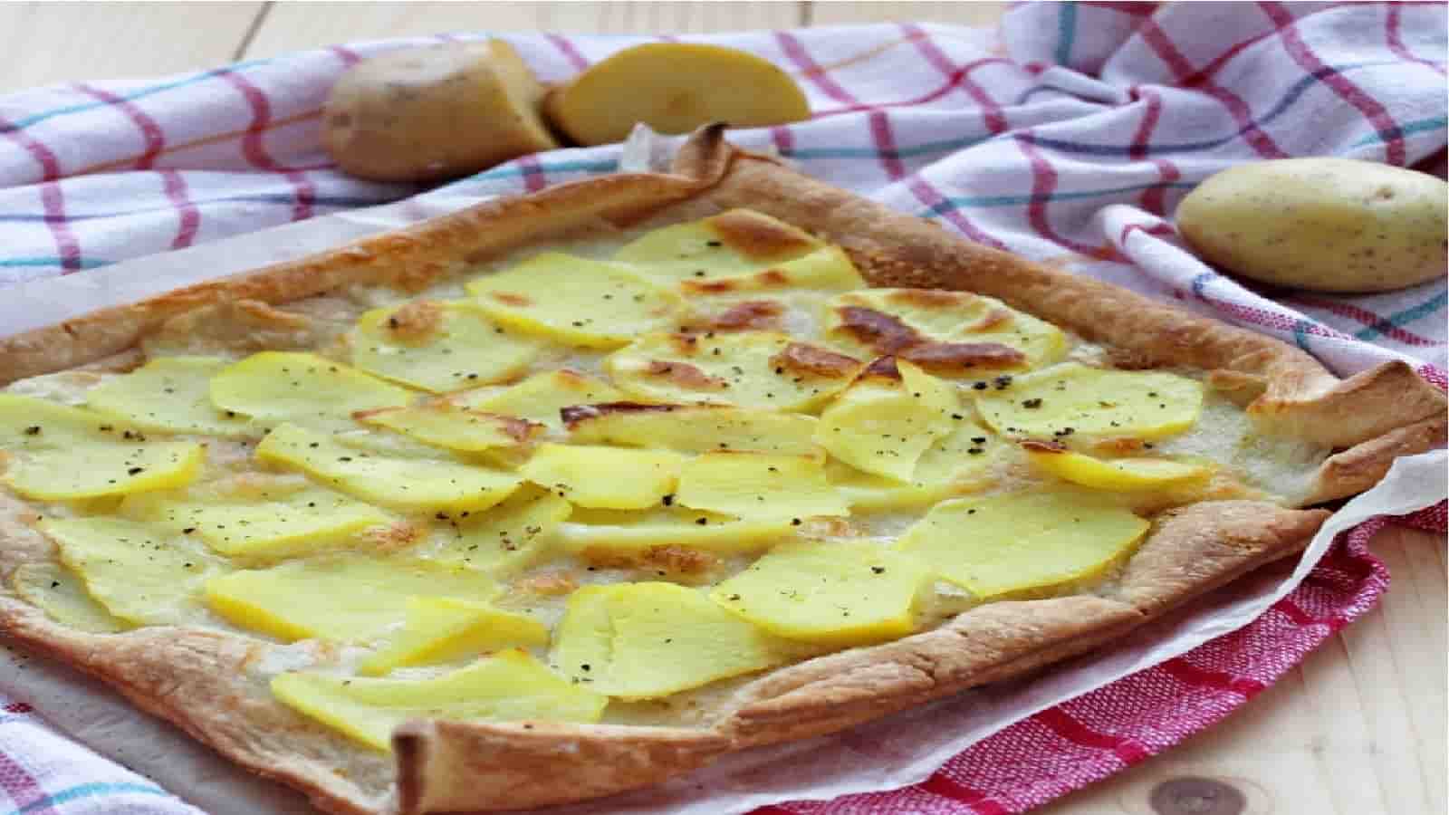 Pâte feuilletée rustique aux pommes de terre