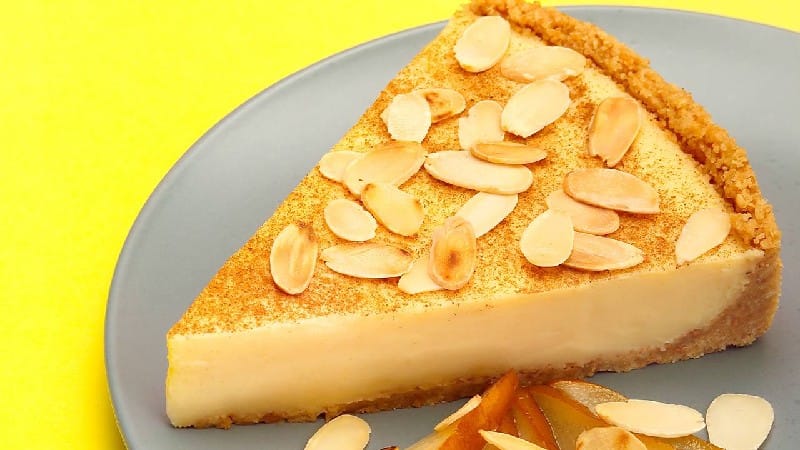 Tarte au lait aux amandes