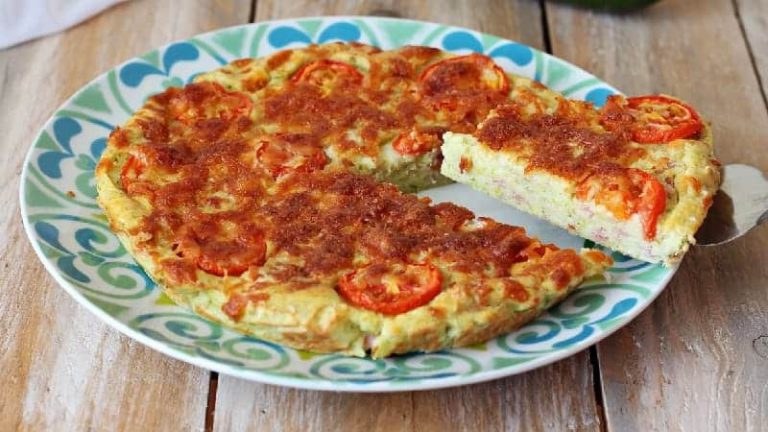 Tarte aux courgettes avec jambon