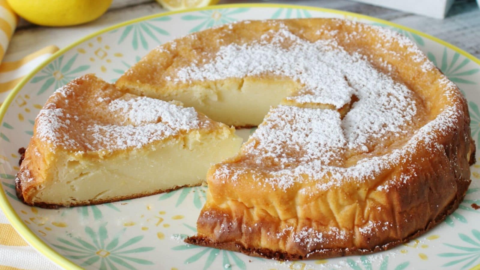 Gâteau au citron sans farine et sans levure prêt en 5 minutes