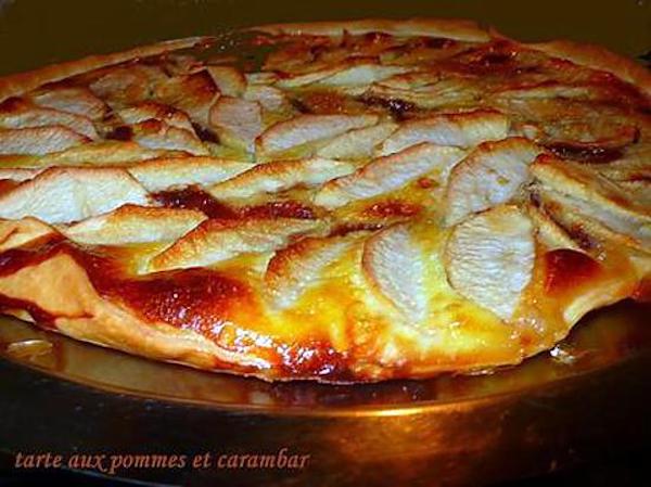 Tarte grand-mère aux pommes et carambars.