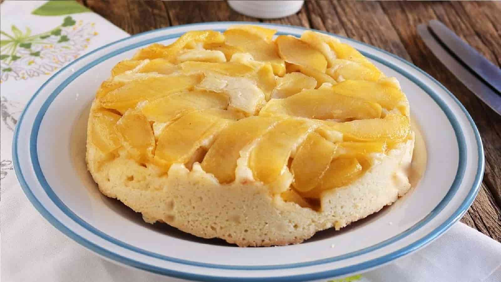 Tarte aux pommes inversée