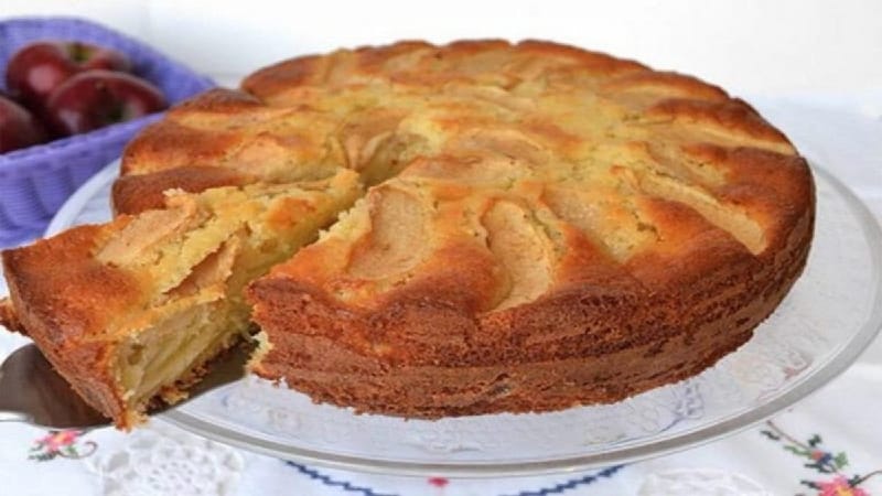 La tarte aux pommes légère