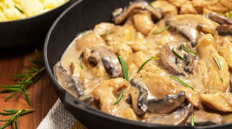 Blanquette de poulet aux champignons