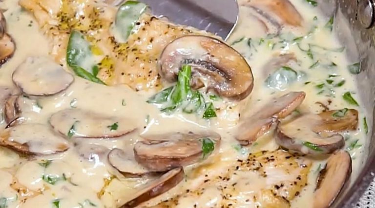 Poulet aux champignons