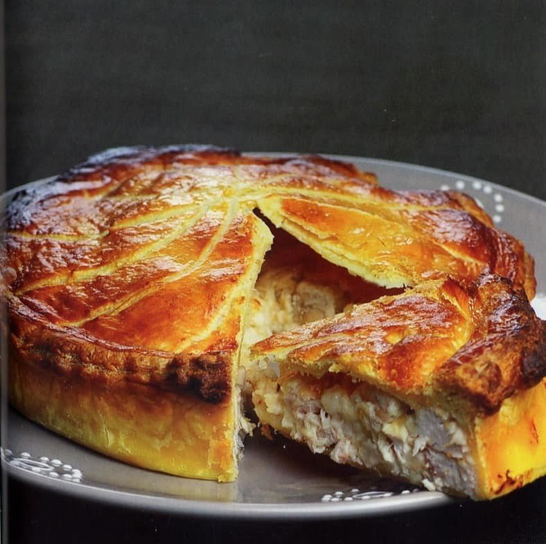 Tourte au poulet et aux champignons