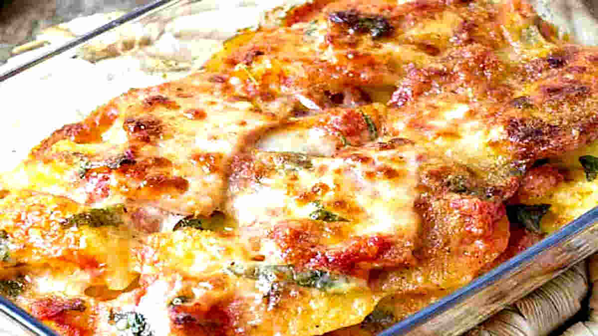 Gratin de Pommes de Terre à la Sauce Tomate