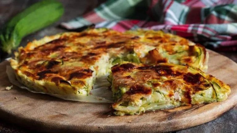 Tarte de courgettes aux pommes de terre