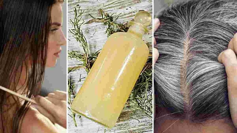 Pour des cheveux sains et bien foncés préparez cet après-shampooing au romarin