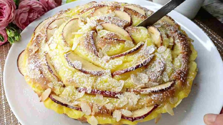 Tarte aux pommes à la crème