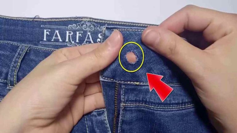 réparer les boutons de jeans