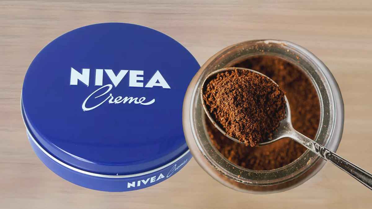 Mélangez de la crème Nivea et du café