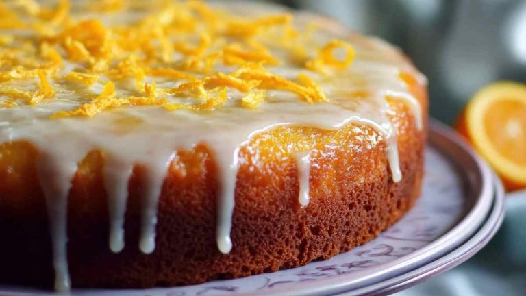 Gâteau givré à l'orange : recette irrésistible