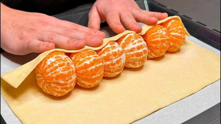 Rouleau à la mandarine et à la pâte feuilletée : Un dessert rapide, original et savoureux