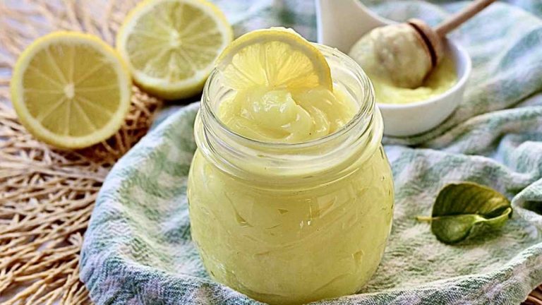 Crème au citron sans lait ni œufs